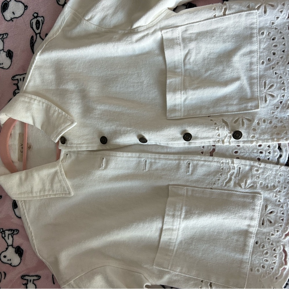 Chelsea & Violet White Jean Jacket